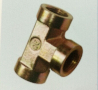 高品质三通液压铜接头内