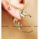 ear rock studs Pierced punk earrings exaggeration Ornament
