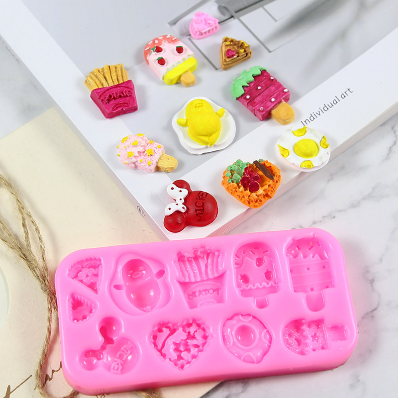 P1644蛋仔雪糕饼干硅胶模具蛋糕巧克力果冻扩香薰干佩斯火漆,橡塑材料及制品,其他塑料制品,淘宝优惠券,粉丝福利购,淘宝优惠卷
