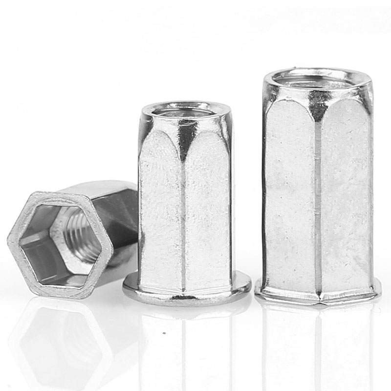 不锈钢全六角穿孔拉铆螺