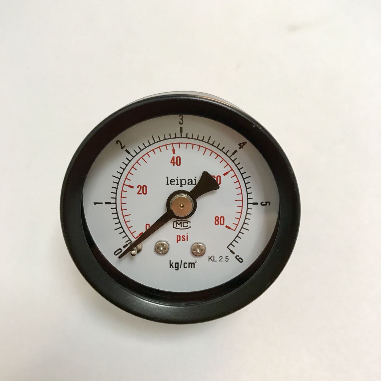 直径40mm-42mm  轴向压力表 压力80psi 6kg 螺纹ZG1/8 气压 水压