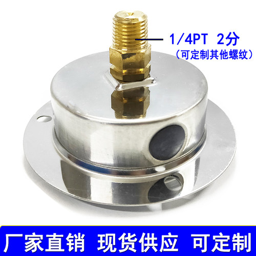 不锈钢轴向带边耐震压力
