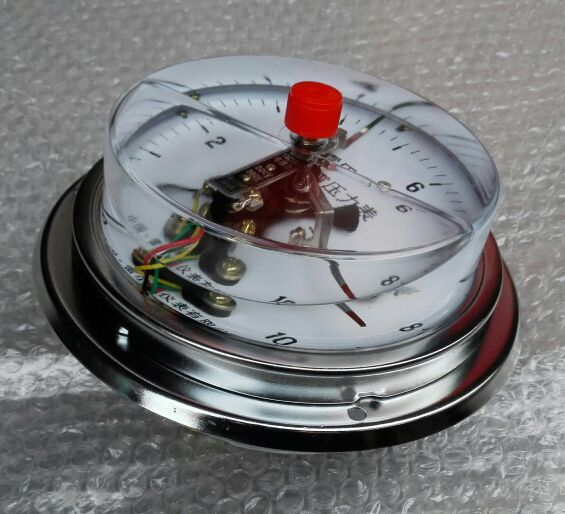 定制 直径150mm 轴向带边耐震磁助电接点压力表 压力 1-60mpa