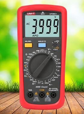 优利德UT39A+/UT39C+通用型数字万用表误测保护10mF电容测试