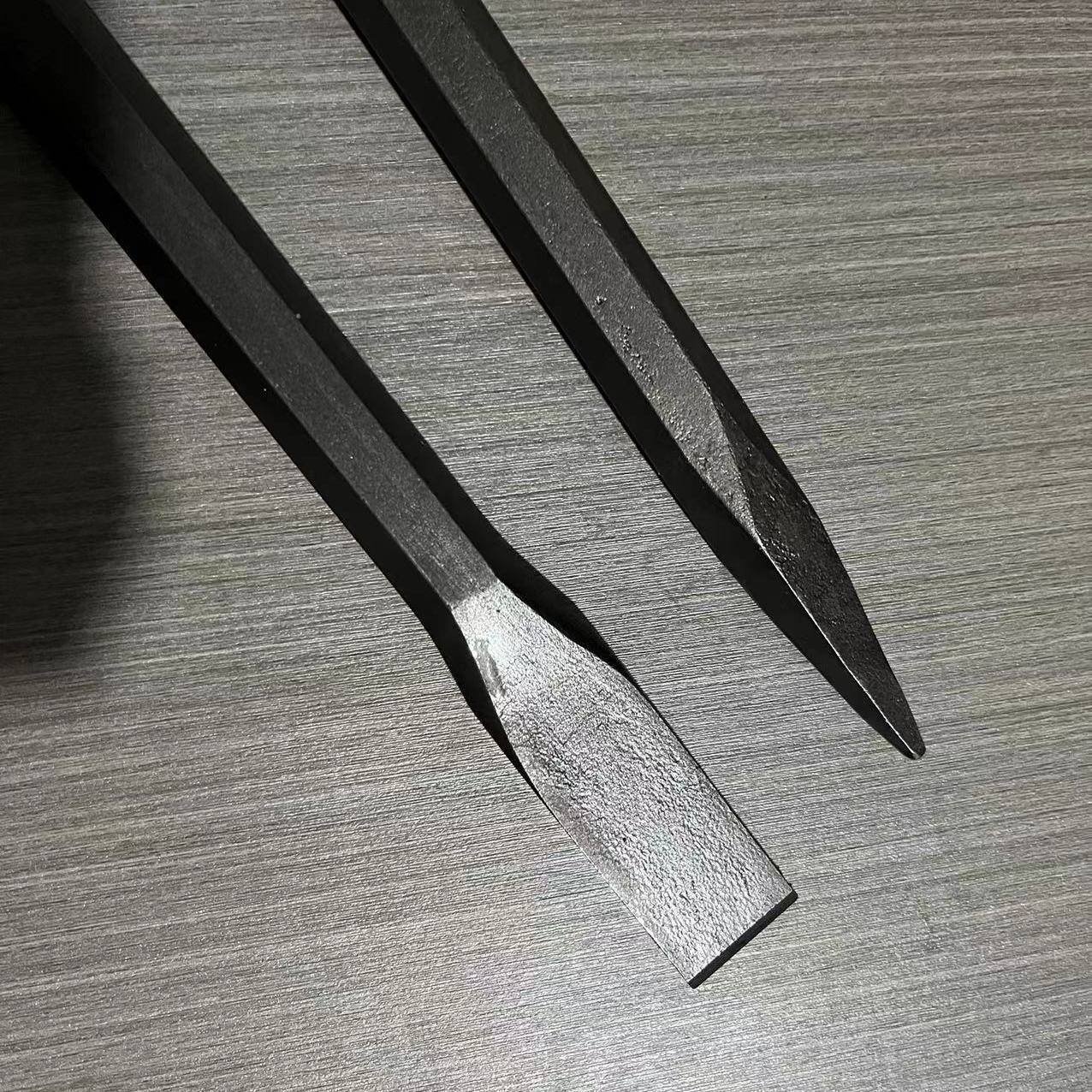 德国进口电锤冲击钻电镐尖扁子凿加长400/600/800/1米 方柄四坑电