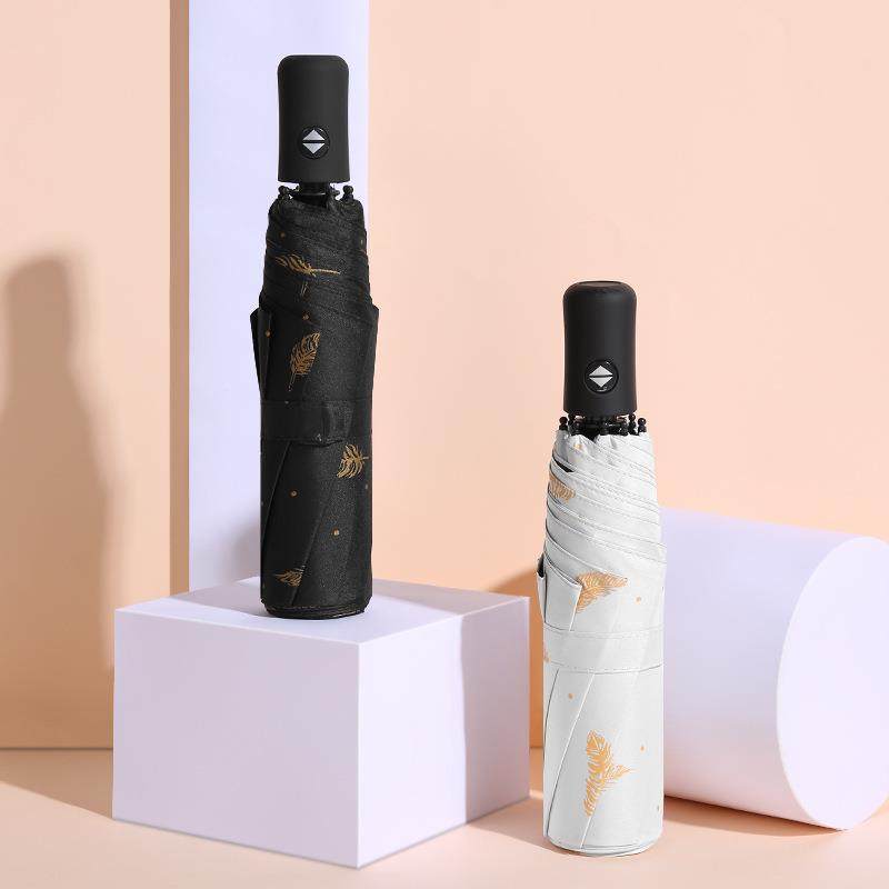 全自动雨伞防晒防紫外线羽毛小清新女学生晴雨两用三折黑胶晴雨伞,畜牧/养殖物资,赶猪器,淘宝优惠券,粉丝福利购,淘宝优惠卷