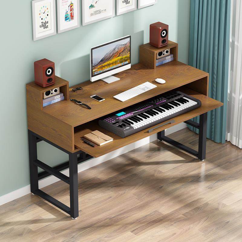 轻奢简约电子琴桌古筝古琴电钢琴桌音乐制作剪辑师编曲工作台桌子