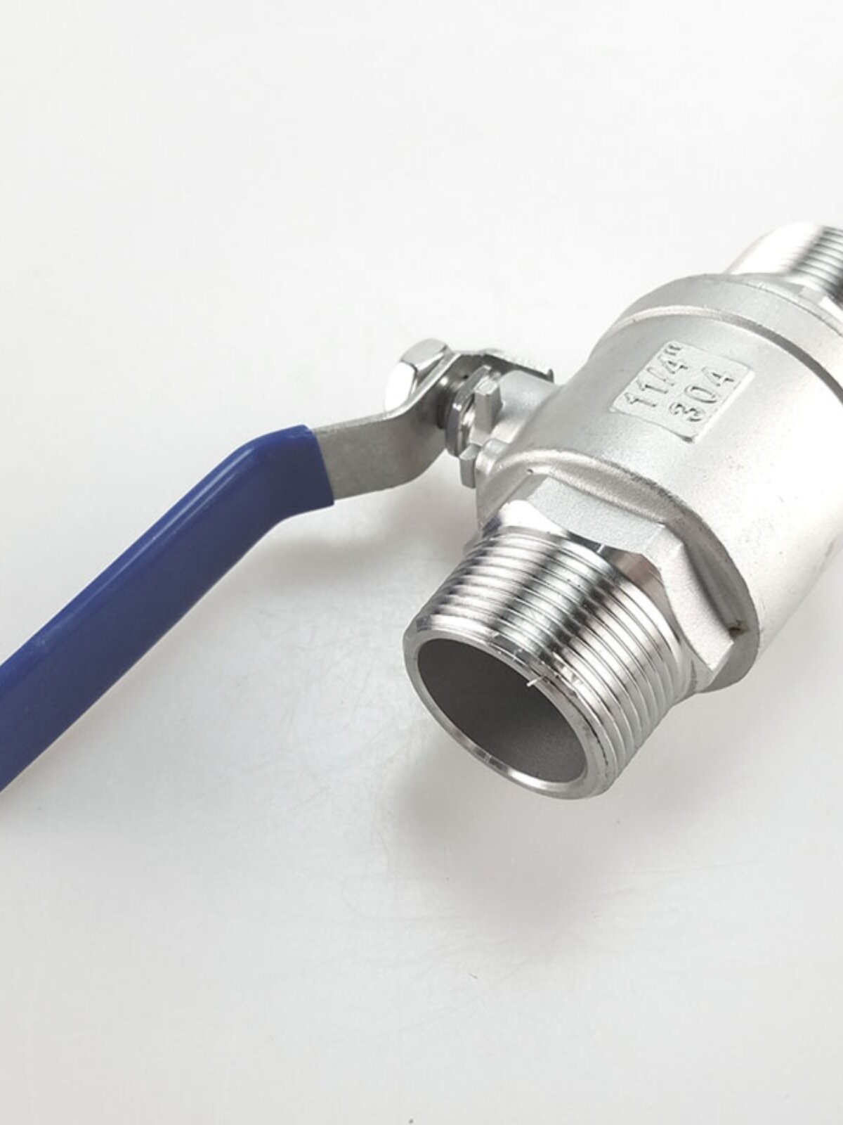 304不锈钢双外丝球阀 二片式双头外螺纹 两外牙丝扣阀门4分6分1