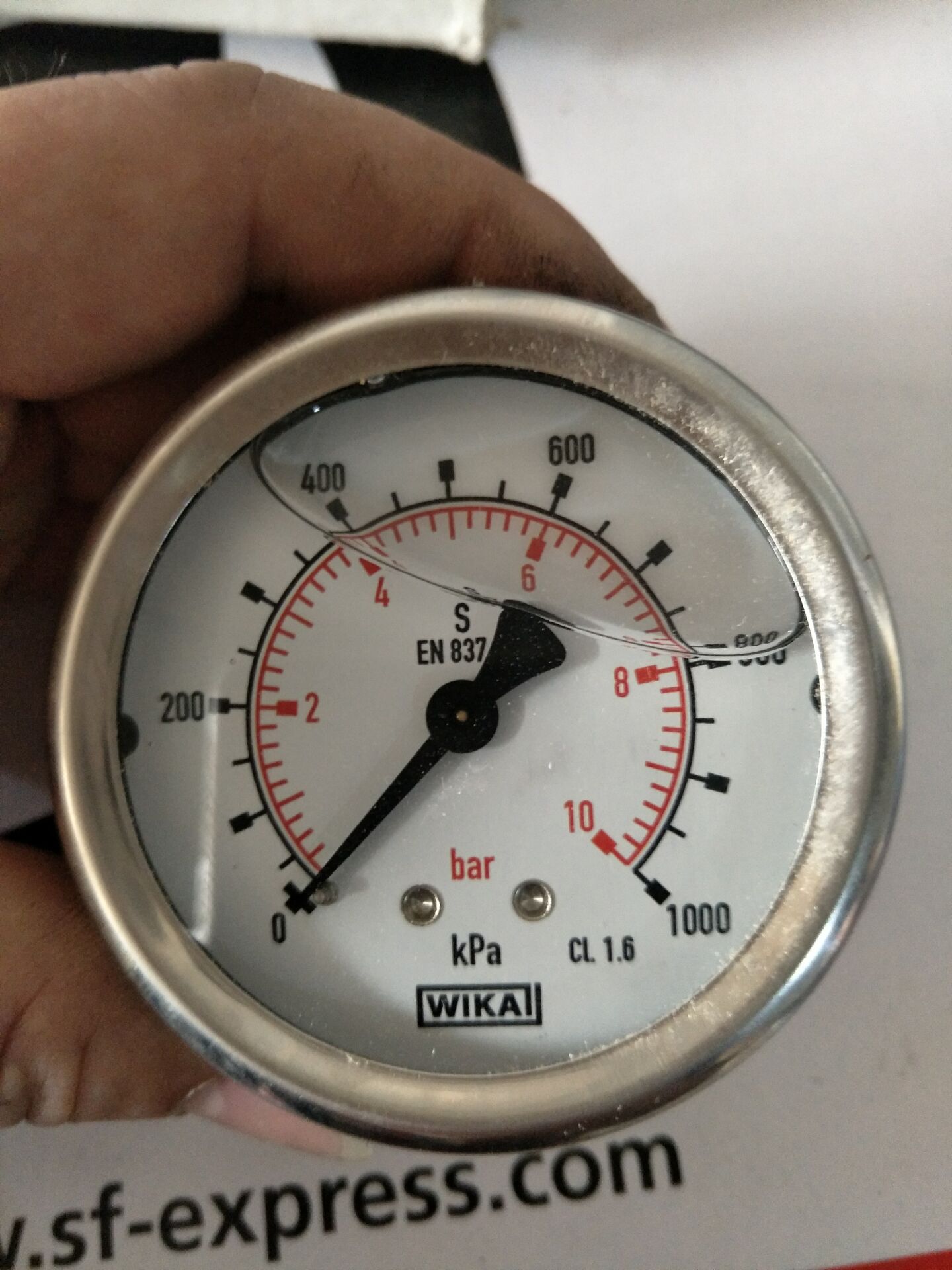 威卡 压力表WIKA213.53.063    1000KPa/bar   G1/4压力表