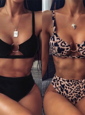 Sexy Swimsuit Women High Waist Bikini Swimming Suit Beach