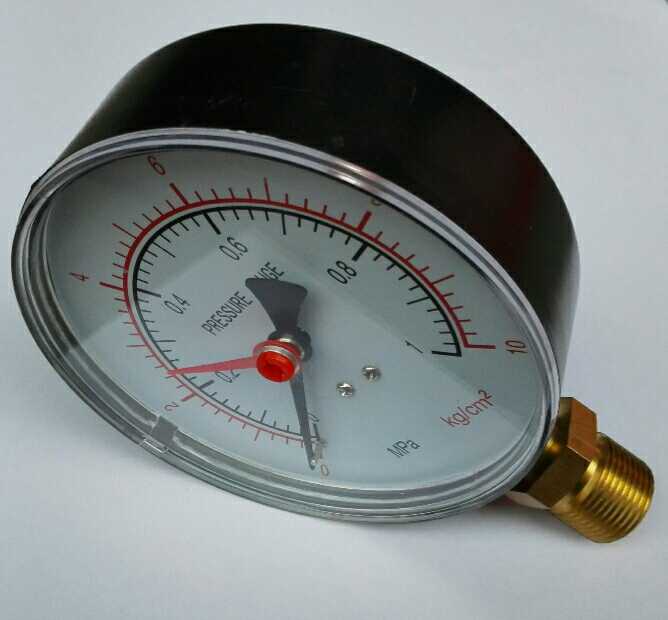 压力表 pressure gauge 0～1mpa 10kg/cm2 双针指示压力指示表