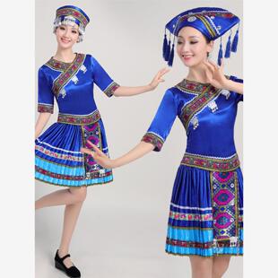 56个民族仫佬族水族仫佬族少数民族舞蹈服演出服舞台服装成人