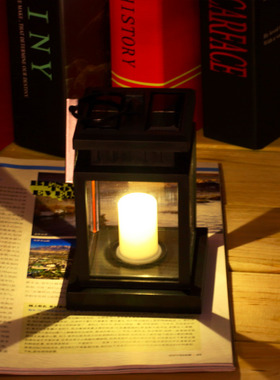 Classic Outdoor Solar Power Yellow LED Candle Light Yard