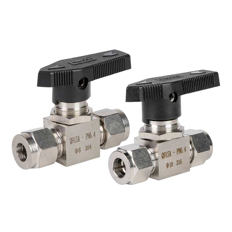 不锈钢卡套球阀仿美直通