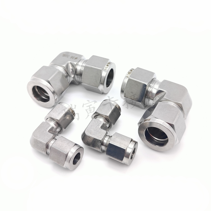 不锈钢研磨卡套弯头中间