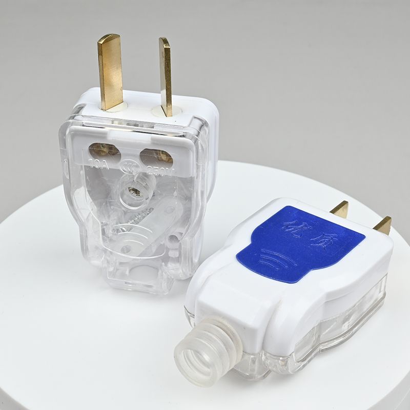 大功率三孔插头透明摔不