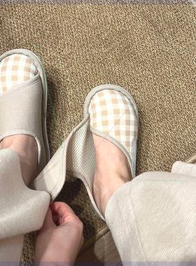 孕妇产妇大码月子鞋春秋款345月份家居夏季薄款软底防滑包跟厚底