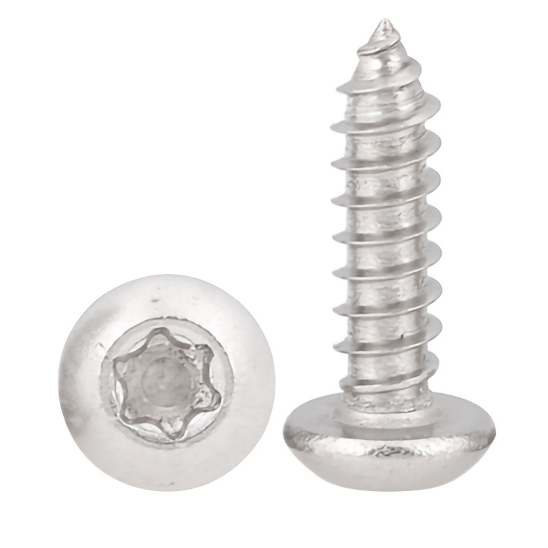 不锈钢圆头梅花槽自攻螺