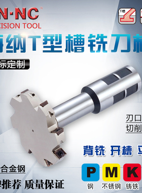 海纳定制T型槽非标切槽数控铣刀杆MPHT06刀片锁牙式可转位铣刀头