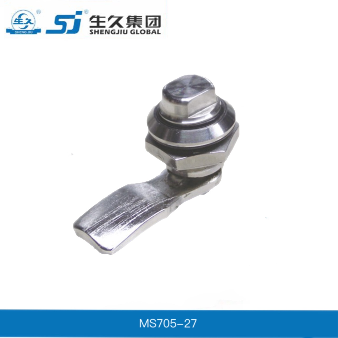 生久柜锁门锁MS705-27不锈钢圆柱锁 工业设备不锈钢配电箱锁
