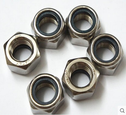 正宗不锈钢尼龙防松螺母