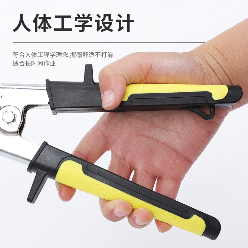 龙骨钳子轻钢单手专业电动隔断墙钳子气动免铆钉冲头木工装修钳