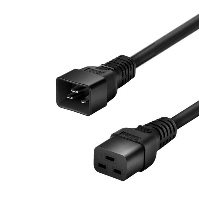 C19转C20机房服务器电源线横向品字16A20A大功率延长线2.5平国