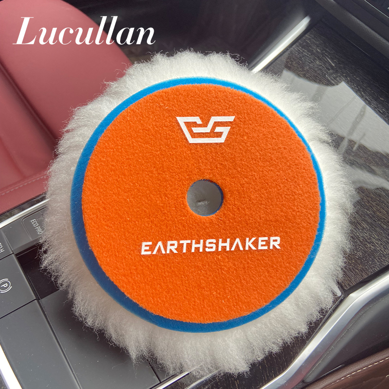 ES撼地者-5寸汽车美容漆面抛光羊毛盘进口细长绒直心机操作海绵盘