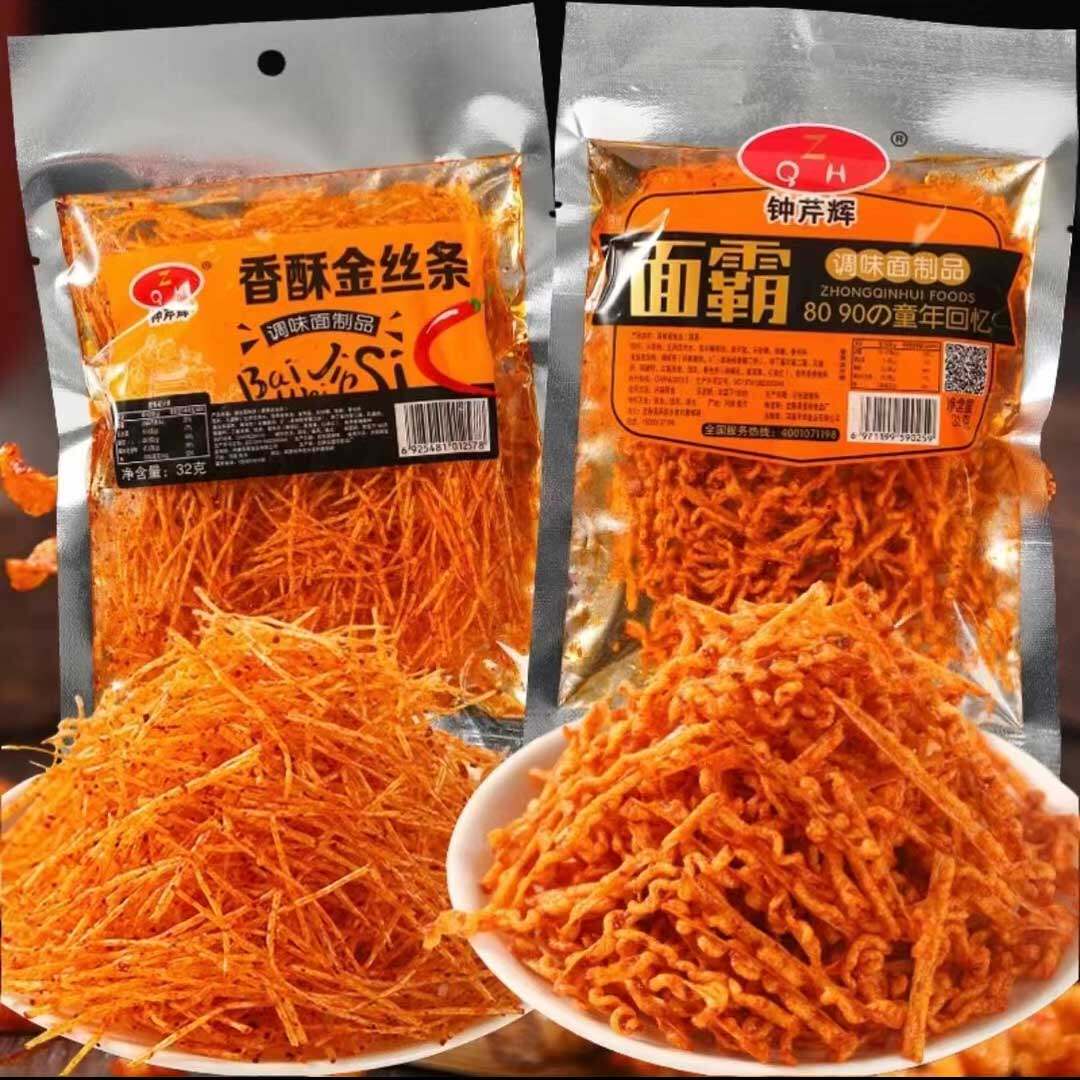 钟芹辉香酥金丝条香辣面霸调味面制品8090的童年回忆辣条30g甜辣
