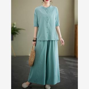 中国风棉麻唐装 上衣佛系禅意茶艺服高端瑜伽太极练功打坐居士服女