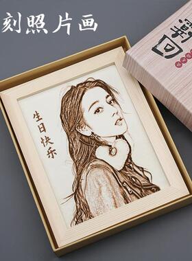 生日送女男闺蜜情侣微雕