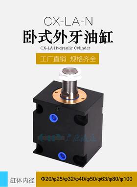 CHTB/JOB/卧式薄型油缸CX-LA20/25/32/40外牙方形双向模具液压缸
