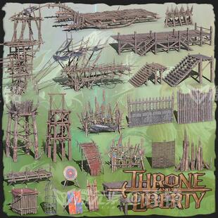 TL 模型 木架 木桥 楼梯 笼子 栅栏 场景 3D模型 MAX