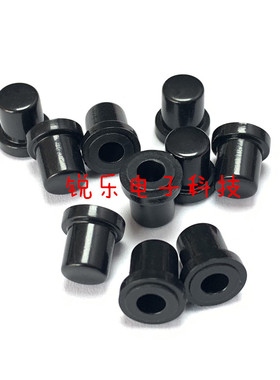 电镀按键帽黑色6X8.2内孔3.2mm轻触按键帽微动开关键帽镀烙按键帽