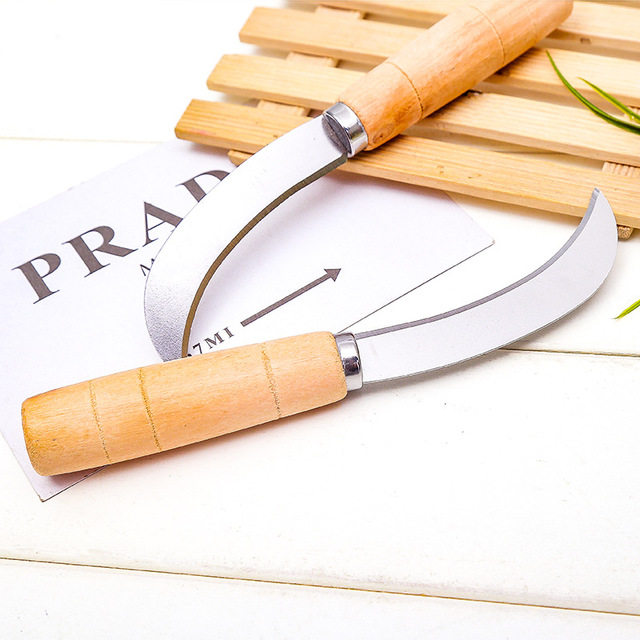 香蕉刀包邮小弯刀菠萝刀削皮器不锈钢商用多功能水果香蕉刀久保利