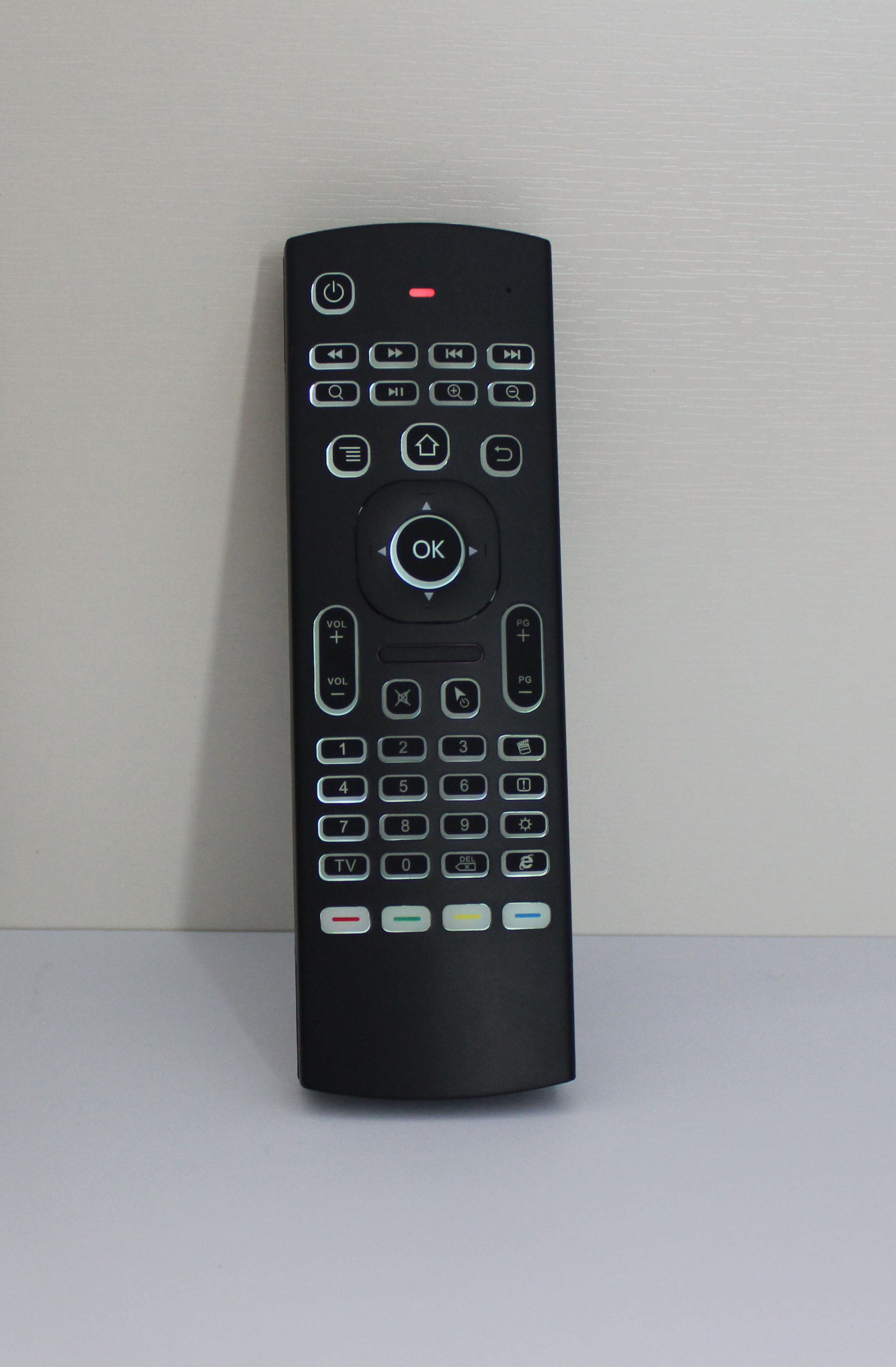 空中飞鼠 无线2.4G鼠标键盘遥控器键鼠 电脑电视网络盒子带背光