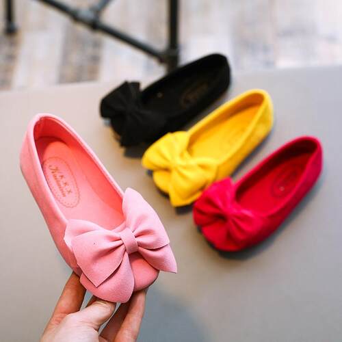 Girls' Bow Ballet Flats - Princess Shoes for School & Dress