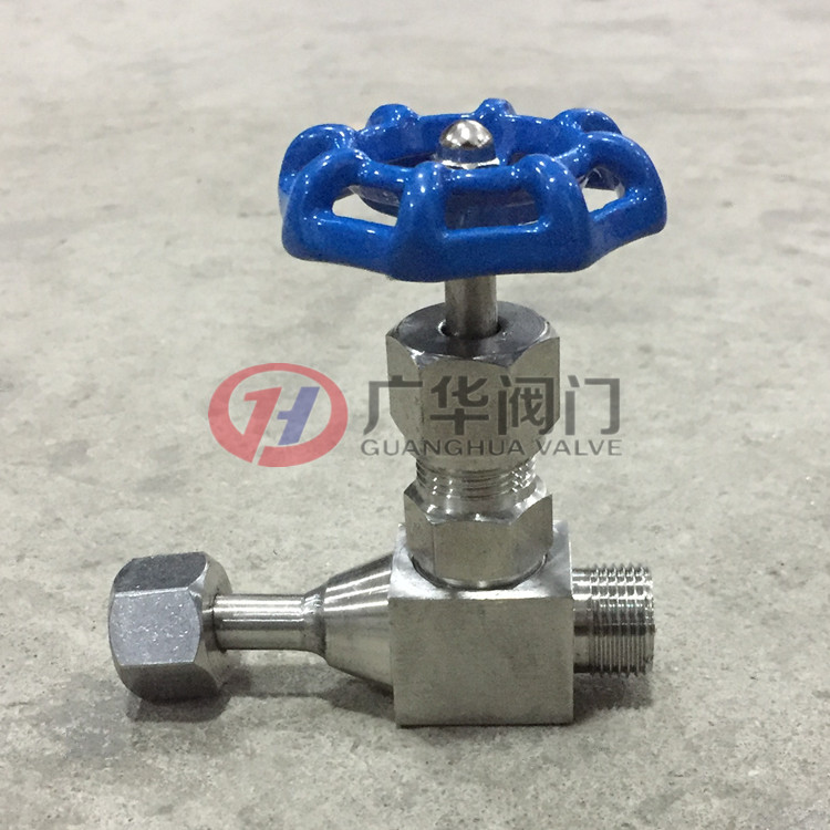 M20*1.5不锈钢压力表手动针阀可调向直通仪表阀高压直通截止阀