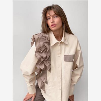 RuffledLapshirt法式设