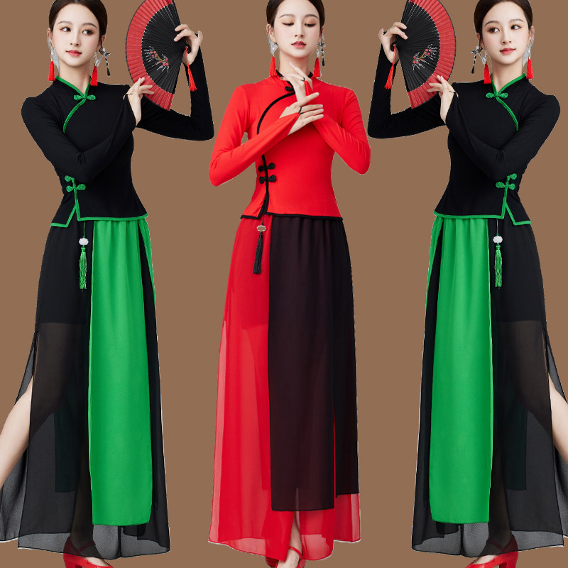 广场舞舞蹈练功服新款古