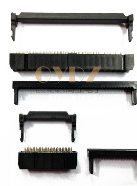 FC排线接插件2.54mm压线头连接器10/16P/60P简易牛角接头DENK登科