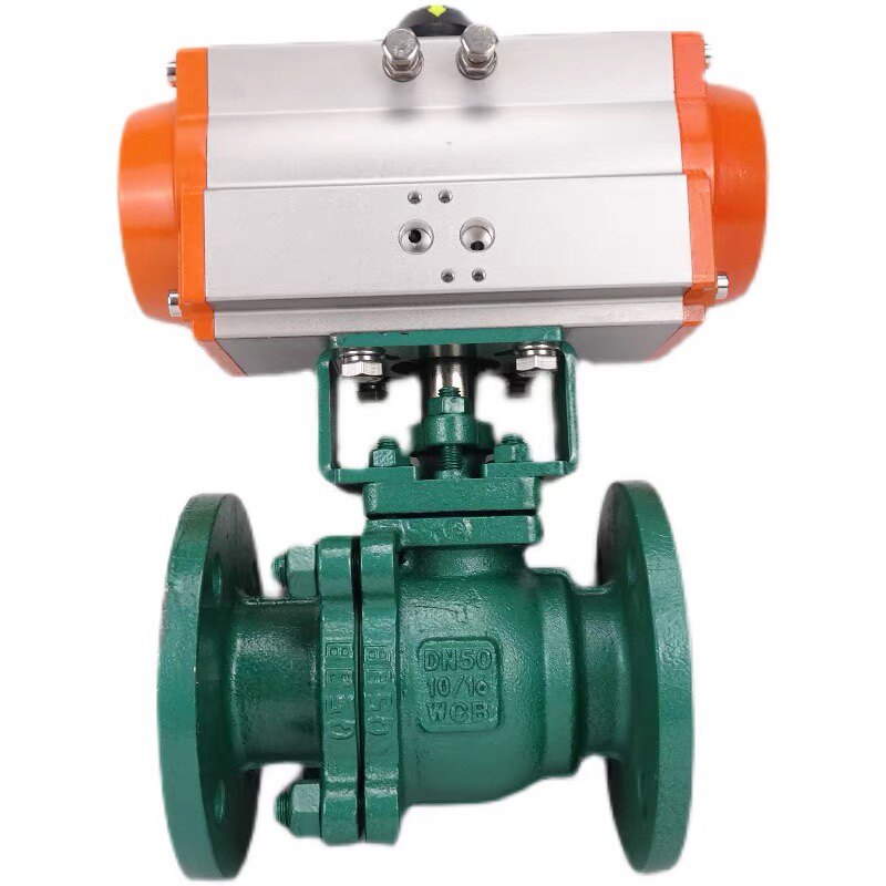 江苏欧莎阀门/气动法兰衬氟球阀 q641f46铸钢耐酸碱防腐蚀