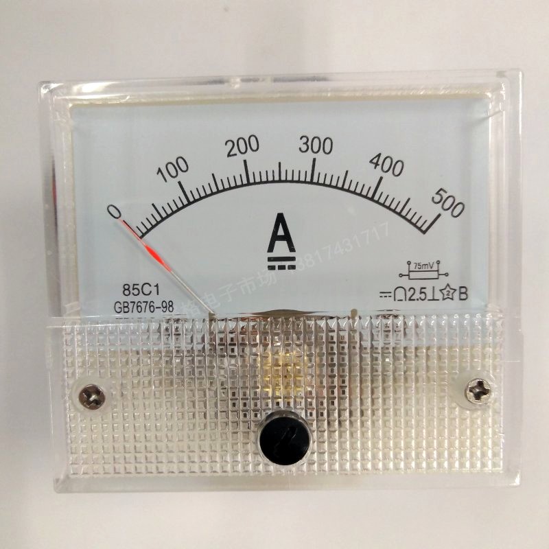 85C1  500A/75mV   直流指针式DC电流表