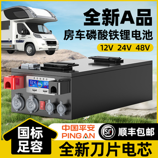 磷酸铁锂宁德电池12v24V48伏大单体电芯房车专用大容量储能电源