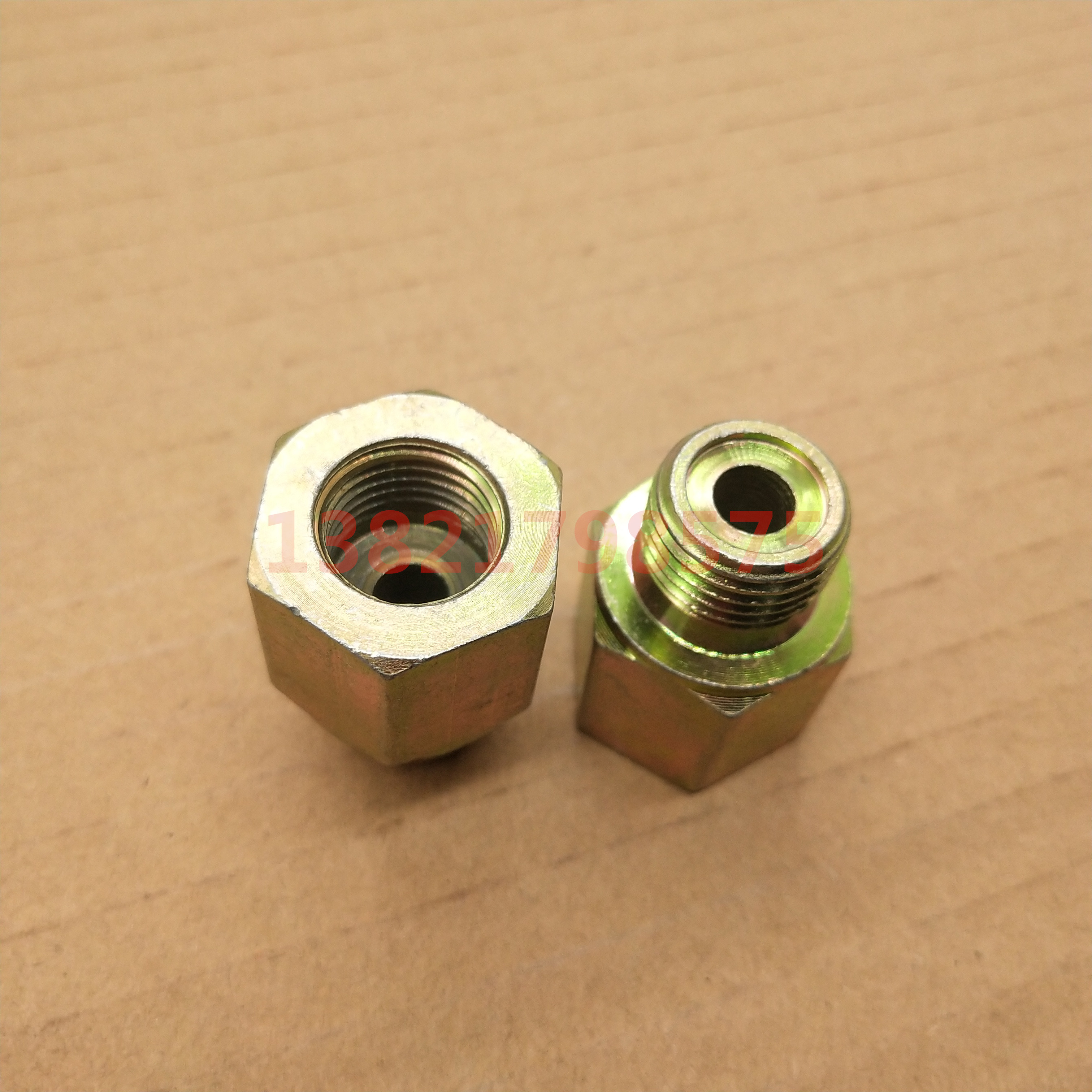 补芯内丝公制内外丝接头M14 M16 M18 M22液压接头内丝转外丝