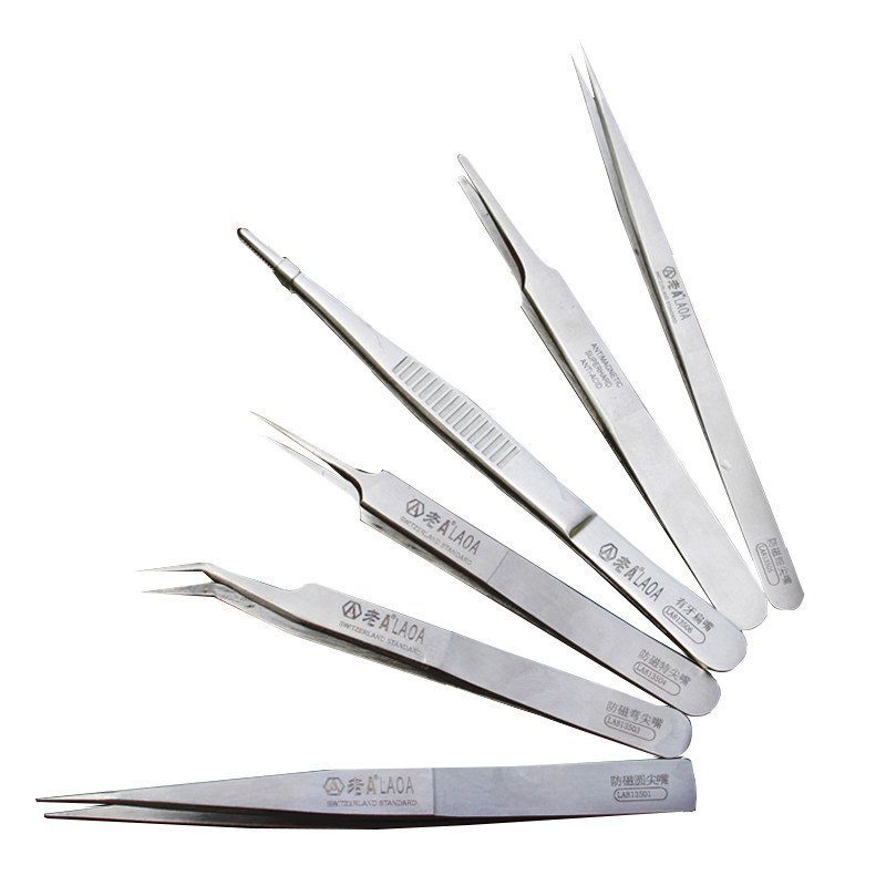 老a 不锈钢尖嘴弯头镊子细尖头镊子电子维修工具美甲镊子燕窝挑毛,3C数码配件,USB多功能数码宝,淘宝优惠券,粉丝福利购,淘宝优惠卷