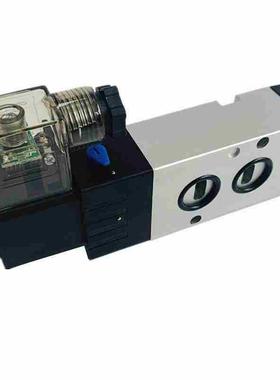 蝶阀气动电磁阀4M210-08 24v二位五通板式安装电子阀4M310-08/10