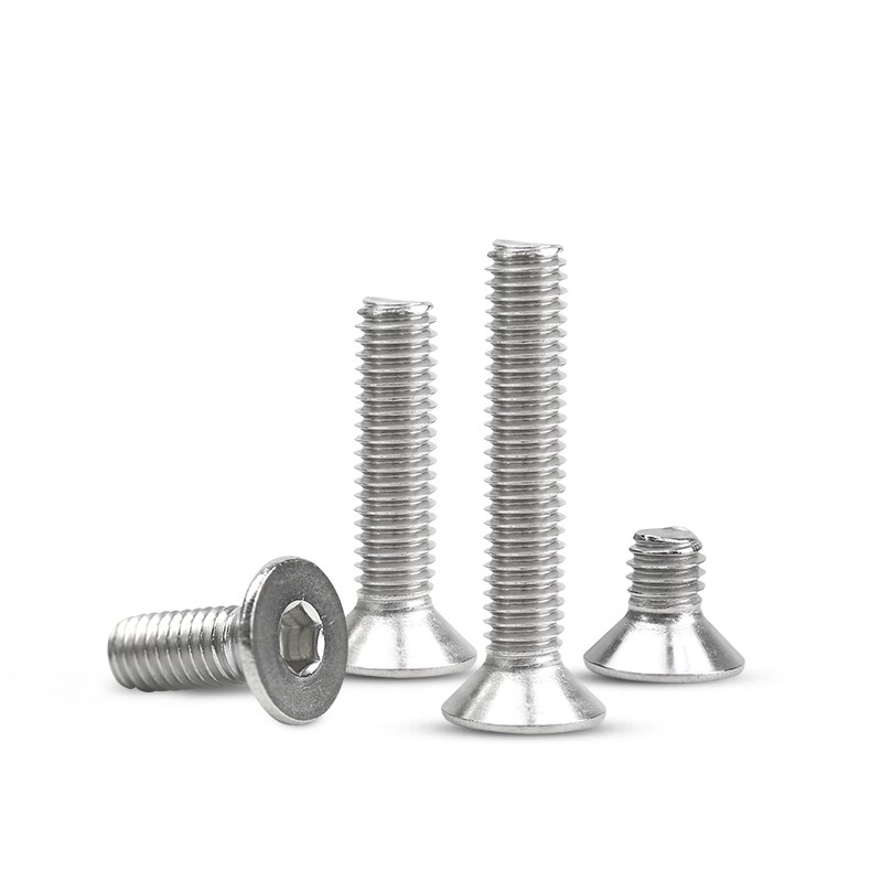 304不锈钢沉头内六角螺丝钉平头螺栓平杯螺丝螺钉M2M3M4M5M6M8M10
