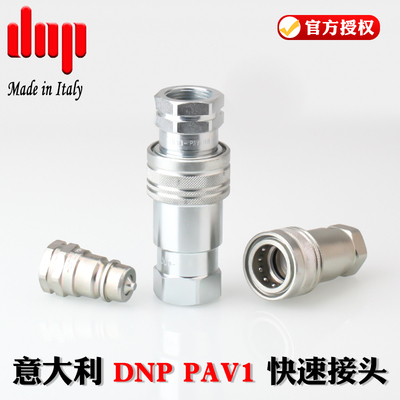 原装正品意大利DNP PAV1液压油压高压双自封快速快换快插快装接头