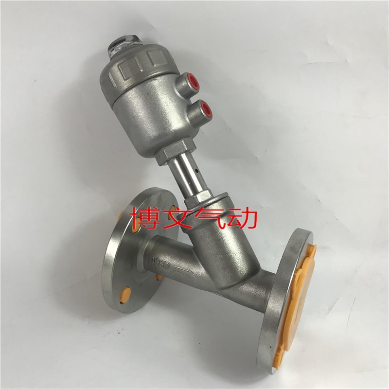 不锈钢法兰角座阀常闭式